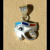 Bijoux Boucles D'oreille Oeil D'Horus (Oudjat) En Argent - 26 Ko