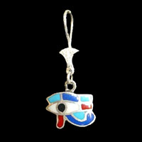 Bijoux Boucles D'oreille Oeil D'Horus (Oudjat) En Argent - 20 Ko