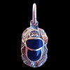 Bijoux Scarabe Bleu Lapis-Lazuli En Argent