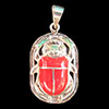 Bijoux Scarabe Rouge Cornaline En Argent