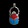 Bijoux Scarabe En Argent Avec Incrustation Cornaline Et Turquoise
