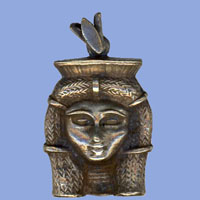 Bijoux Pharaonique Tte D'Hathor En Argent - 29 Ko