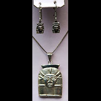 Parure Pharaonique Tte D'Hathor En Argent - 31 Ko