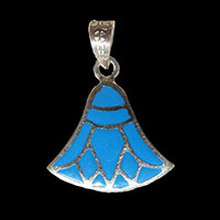 Bijoux Pharaonique Lotus Argent Avec Incrustation Turquoise - 32&nbsp;Ko