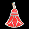 Bijoux Lotus Argent Avec Incrustation Cornaline