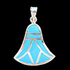 Bijoux Lotus Argent Avec Incrustation Turquoise