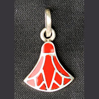 Bijoux Pharaonique Lotus Argent Avec Incrustation Cornaline - 50 Ko