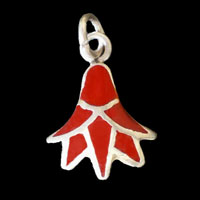 Bijoux Pharaonique Lotus Argent Avec Incrustation Cornaline - 28 Ko