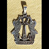 Bijoux 2 Uraeus Protgeant La Croix Ankh En Argent