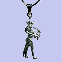 Bijoux Pharaonique : Le Dieu Thot En Argent 800/1000 - 30 Ko