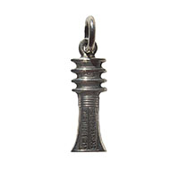 Bijoux Pharaonique : Le Pilier Djed  En Argent 800/1000 - 24 Ko