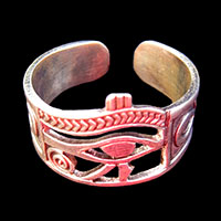 Bijoux Pharaonique: Bague Chevalire Oeil D'Horus Argent 800/1000 - 42 Ko