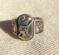 Bijoux Pharaonique: Bijoux Bague Chevalire Ramss II  Argent 800/1000 - 27 Ko