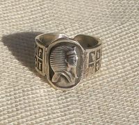 Bijoux Pharaonique: Bijoux Bague Chevalire Ramss II  Argent 800/1000 - 28 Ko