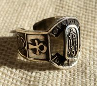 Bijoux Pharaonique: Bijoux Bague Chevalire Cartouche Argent 800/1000 - 26 Ko