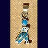 Bijoux AmuletteHorus En Argent Avec Incrustation