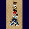 Bijoux AmuletteHorus En Argent Avec Incrustation
