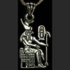 Bijoux AmuletteHorus Sur Son Trone En Argent
