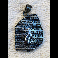 Bijoux Pharaonique Pierre De Rosette En Argent 800/1000 - 50&nbsp;Ko