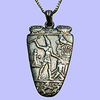 Bijoux Pharaonique Palette De Narmer En Argent 800/1000 - 39&nbsp;Ko