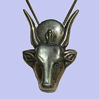 Bijoux Desse Vache Hathor En Argent 800/1000 - 34 Ko