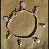 Bijoux Chane De Cheville Avec 7 Pendants Argent