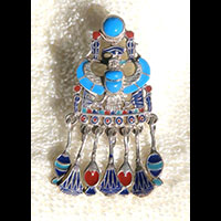 Pectoral Scarabe Ail De Toutankhamon En Argent 800/1000 - 44 Ko