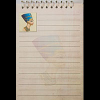 Carnet Pharaonique 17*12cms, 40 Feuilles - 30 Ko