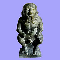 Statue Du Dieu Bes En Statite - 30 Ko
