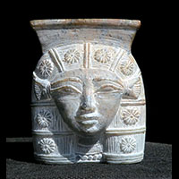 Statuette Tte D'Hathor En Statite - 40 Ko