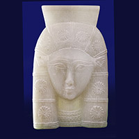 Statuette Tte D'Hathor En Statite - 31 Ko