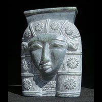 Statuette Tte D'Hathor En Statite - 37 Ko