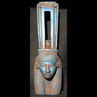 Statuette Tte D'Hathor En Statite - 18 Ko