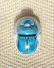Scarabe En Statite Grav Avec Hiroglyphes Turquoise Cramique