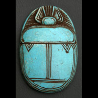 Scarab�e Avec Le Sceau De La Vall�e Des Rois En St�atite Grav� - 37&nbsp;Ko