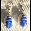 Boucle D'oreille Amulette Scarabe
