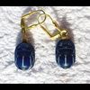 Boucle D'oreille Amulette Scarabe