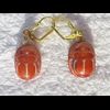 Boucle D'oreille Amulette Scarabe