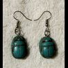Boucle D'oreille Amulette Scarabe