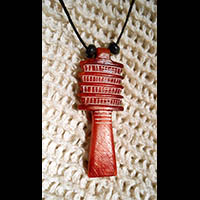 Bijoux Amulette Pharaonique : Le Pilier Djed  En Pierre Statite - 49 Ko