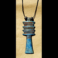 Bijoux Amulette Pharaonique : Le Pilier Djed  En Pierre Statite - 38 Ko