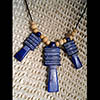 Pendentif Amulette Des 3 Piliers Djed  En Statite