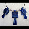 Pendentif Amulette Des 3 Piliers Djed  En Statite