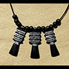 Pendentif Amulette Des 3 Piliers Djed  En Statite