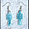 Bijoux Boucle D'oreille Amulette Pilier Djed  En Statite