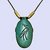 Pendentif En Statite Amulette  De Coeur  Avec  Le Phoenix  Reprsentant L Oiseau De La Rsurrection