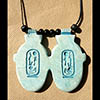 Collier Pendentif Amulette Du Double Coeur