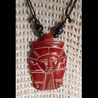 Collier Amulette Tte D'Hathor En Statite - 44 Ko
