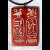 Pendentif Cartouche Du Pharaon Ramss II En Pierre Statite