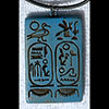Pendentif Cartouche Du Pharaon Ramss II En Pierre Statite